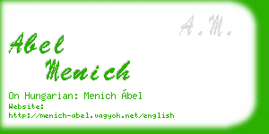 abel menich business card
